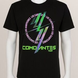 Wisin y Yandel "Como Antes Tour" 2019 Concert Tee | Size L Black Graphic T-Shirt